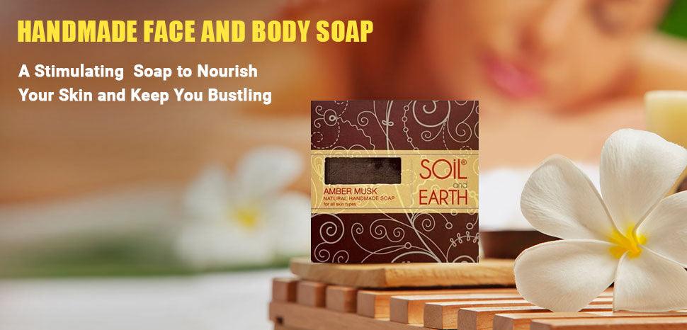 Amber Musk Handmade Soap – natural aromatic cleansing bar with warm musk notes