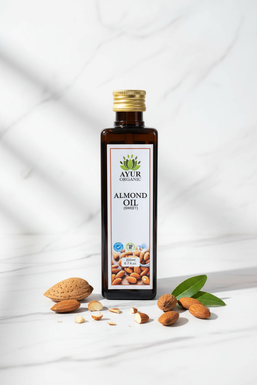 Almond Oil Organic 200ml – nourishing organic oil for skin hydration and softness