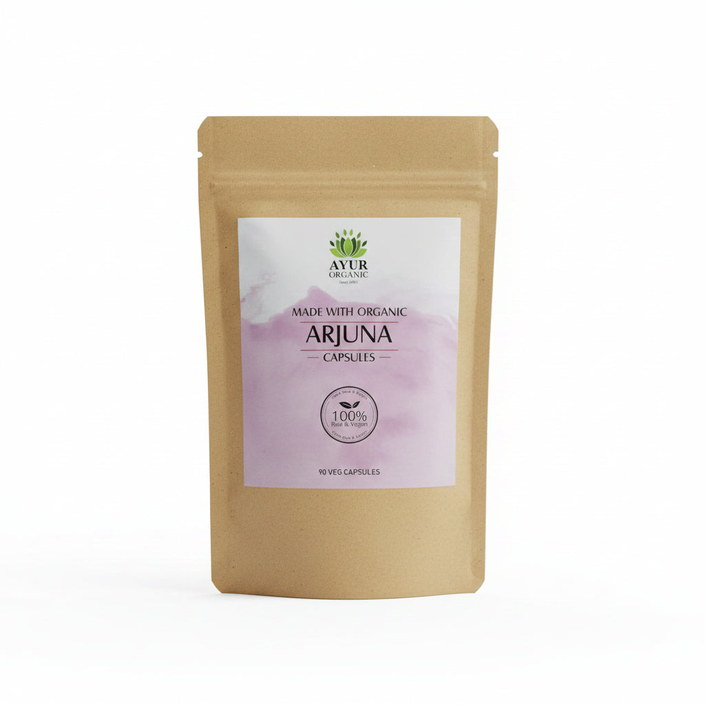 Arjuna Powder in Veg Capsules Organic – organic heart‑supporting Ayurvedic supplement
