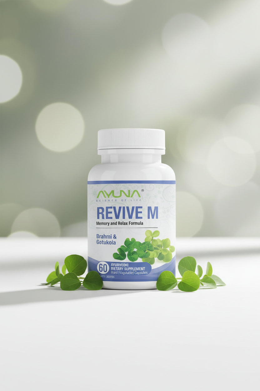 Ayuna REVIVE-M Capsules – Organic Ayurvedic Men's Health and Vitality Supplement