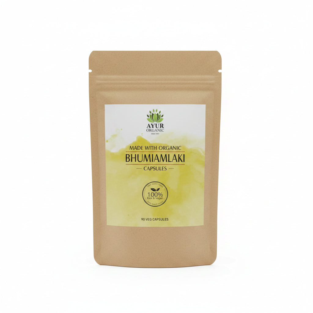 Bhumiamalaki Powder Capsules Organic – organic liver‑supporting Ayurvedic supplement