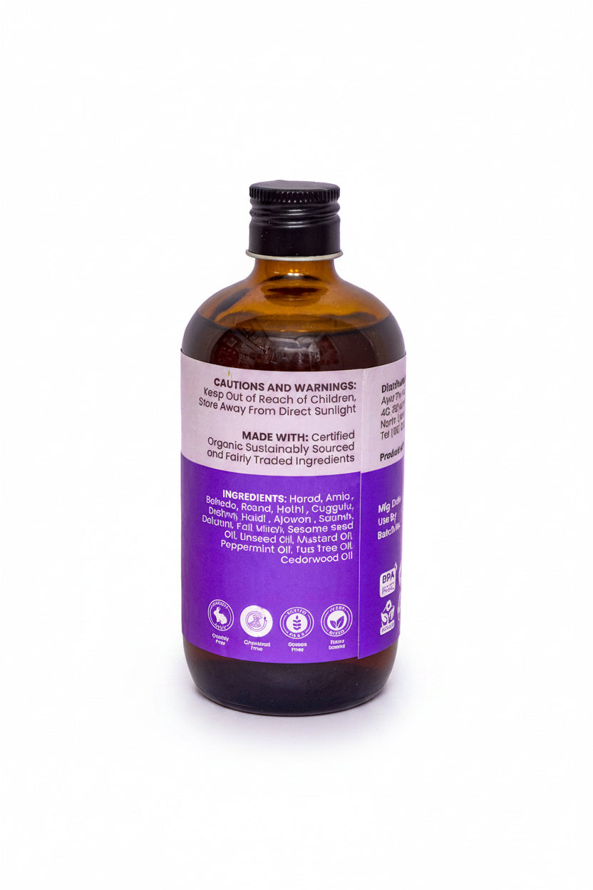 Organic Foot Massage Oil 250ml Glass Bottle