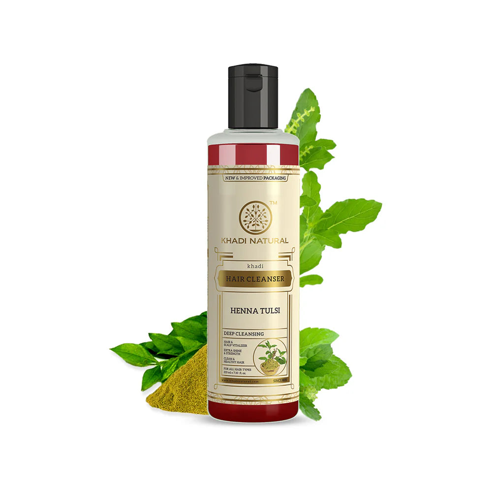 Henna Tulsi Cleanser – herbal hair cleanser with henna and tulsi for shine and scalp balance