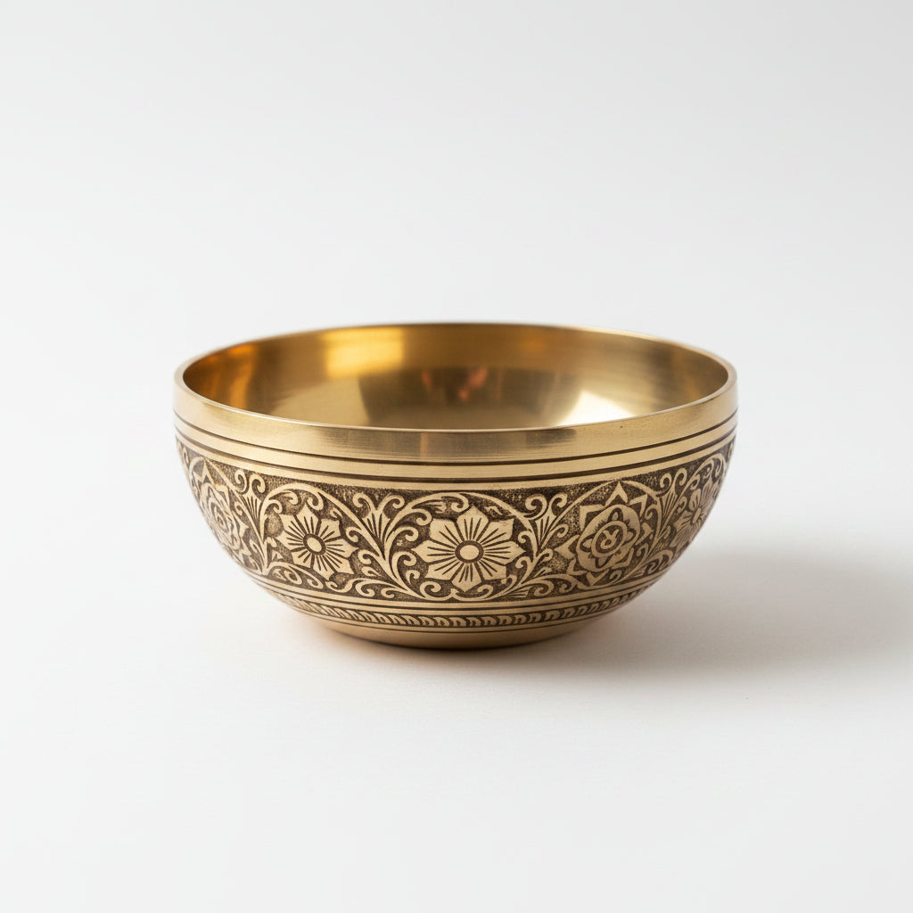 Kansa Vatki – traditional Ayurvedic foot massage bowl for relaxation and circulation