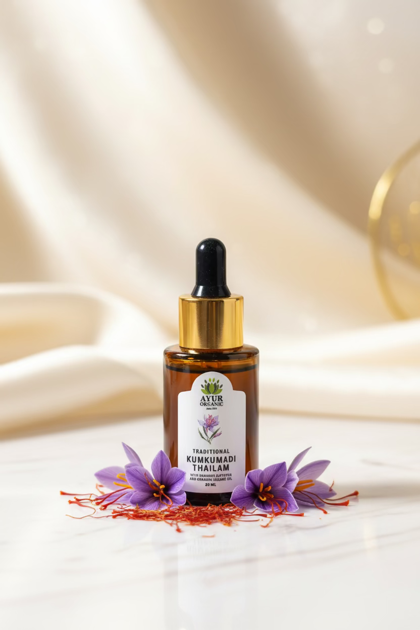 Kumkumadi Oil Organic 50ml – luxurious Ayurvedic facial oil for radiance and glow