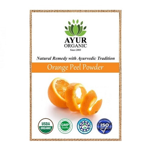 Orange Peel Powder Organic – natural citrus powder for skincare and cleansing