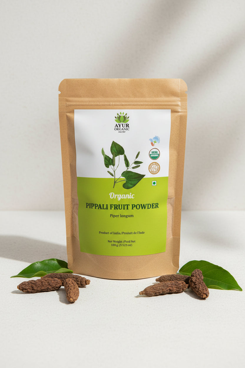 Pippali Powder Organic – organic long pepper powder for digestion and respiratory support