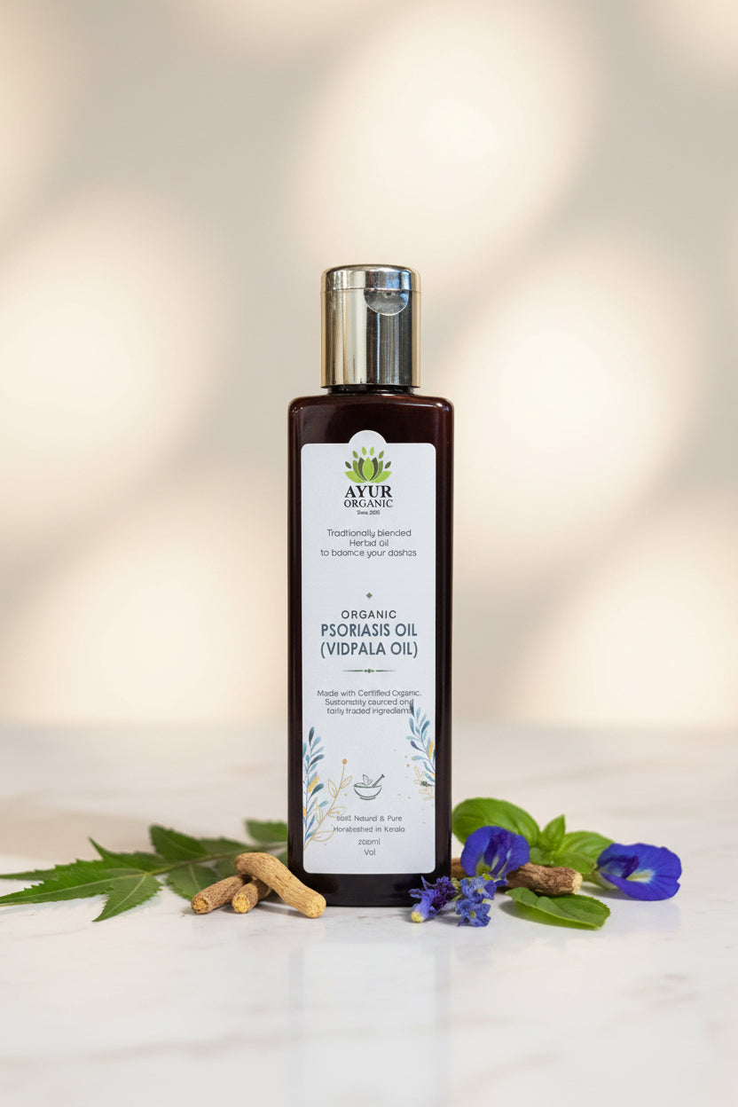 Psoriasis Oil 200ml – soothing Ayurvedic oil for dry, irritated and flaky skin