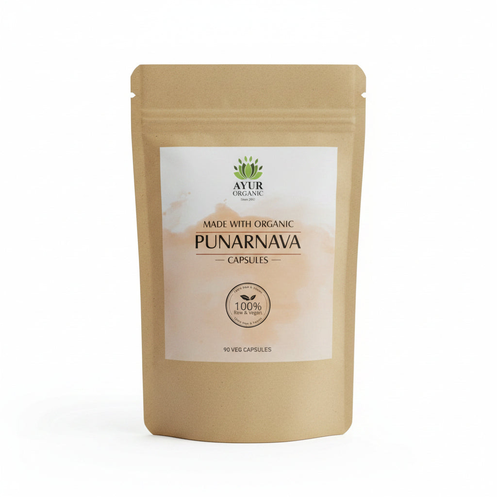 Punarnava Powder Capsules Organic – organic Ayurvedic supplement for kidney and fluid balance
