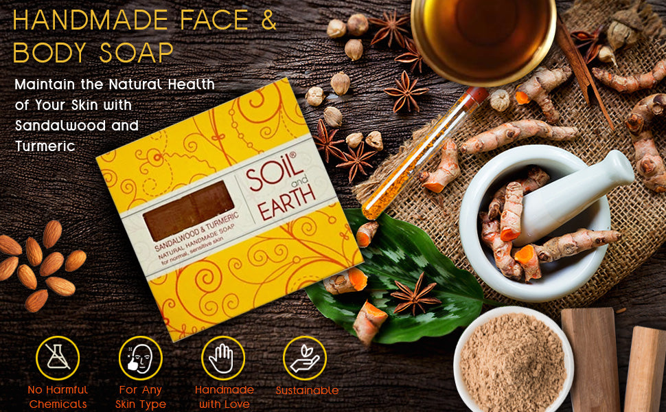Sandalwood Turmeric – natural herbal blend for skincare and complexion enhancement