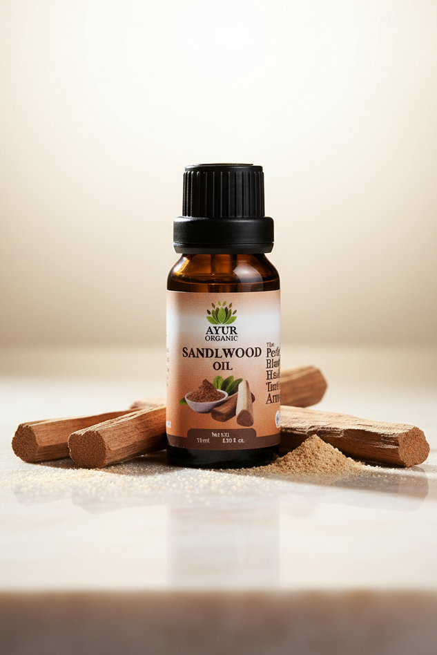 Pure Indian Sandalwood Oil 15ml – premium aromatic oil for meditation and skincare