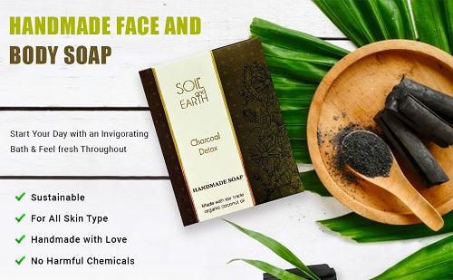 Charcoal Detox Handmade Soap – purifying natural soap for deep cleansing and detox