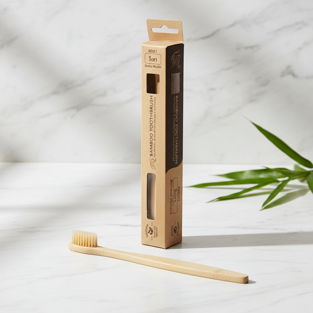 Bamboo Toothbrush Medium – eco‑friendly bamboo toothbrush for natural oral care