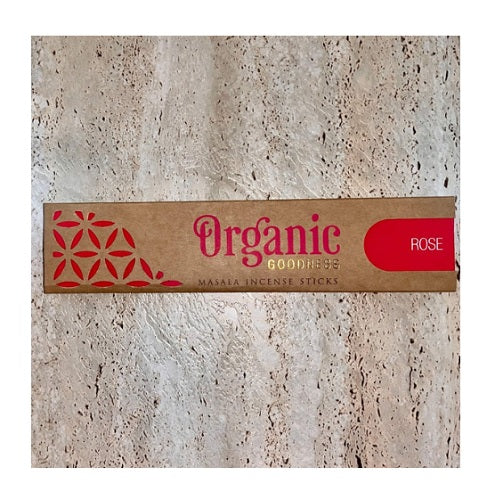Organic Incense Rose – soothing floral incense for harmony and emotional balance