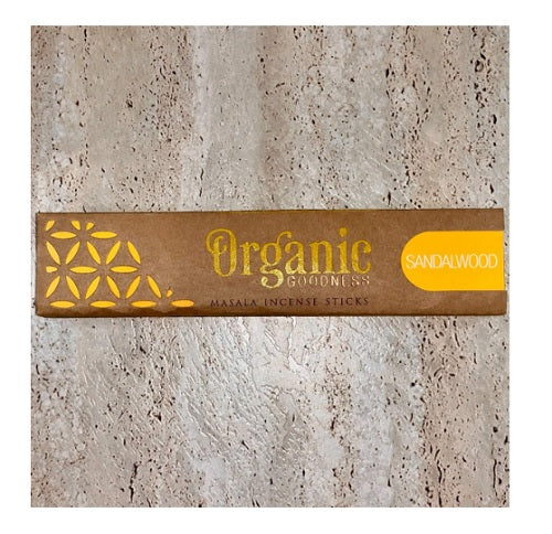Organic Incense Sandalwood – earthy aromatic incense for grounding and meditation
