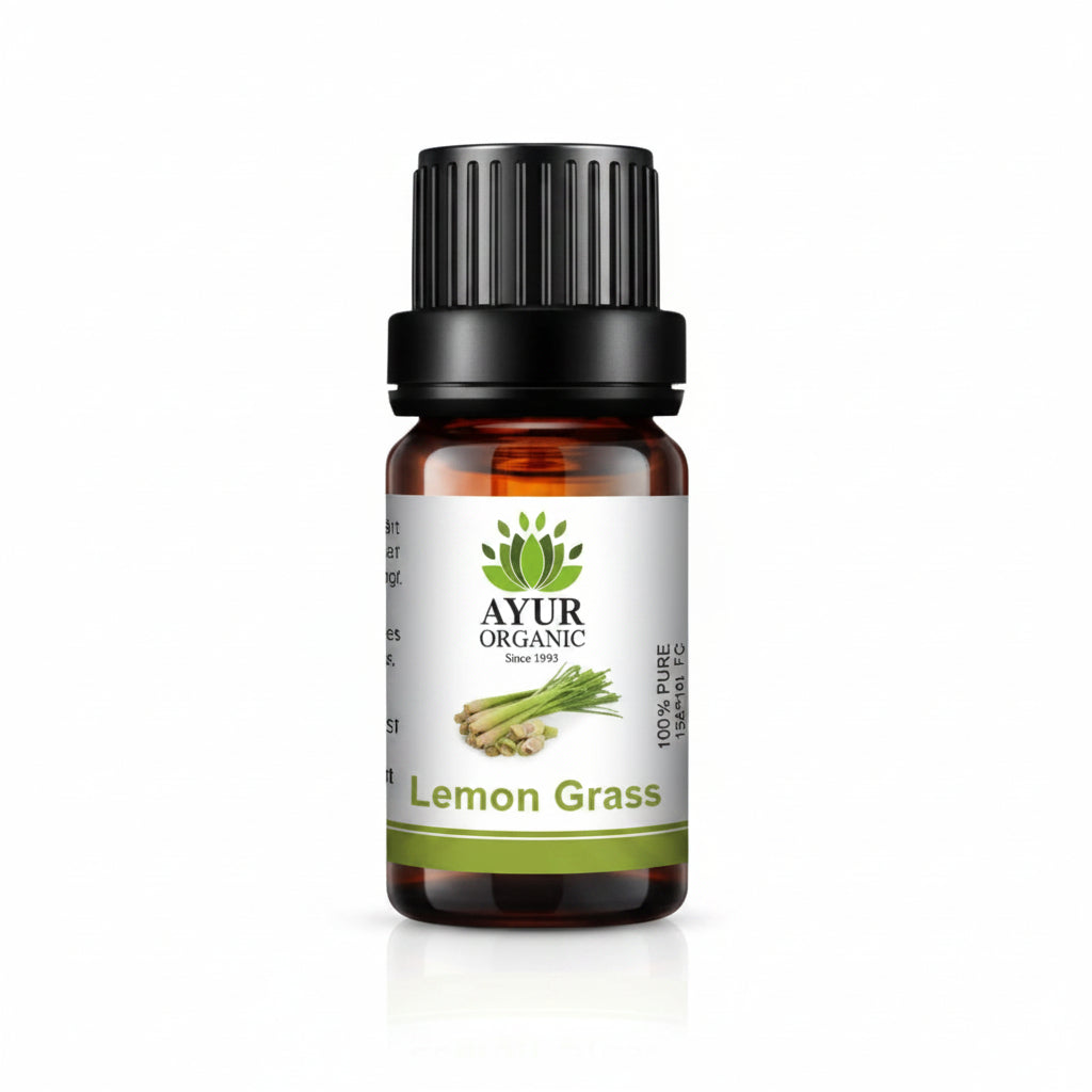 Lemongrass Oil Organic 15ml – refreshing essential oil for clarity and purification