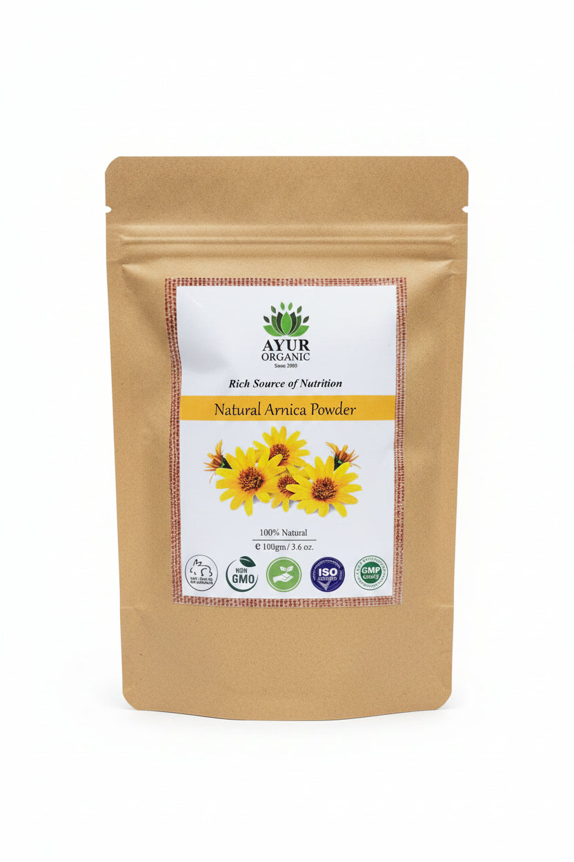 Arnica Powder Organic – organic herbal powder for soothing muscles and bruises