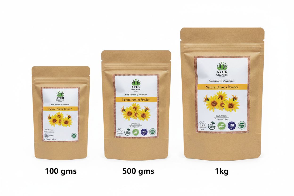 Arnica Powder Organic – organic herbal powder for soothing muscles and bruises