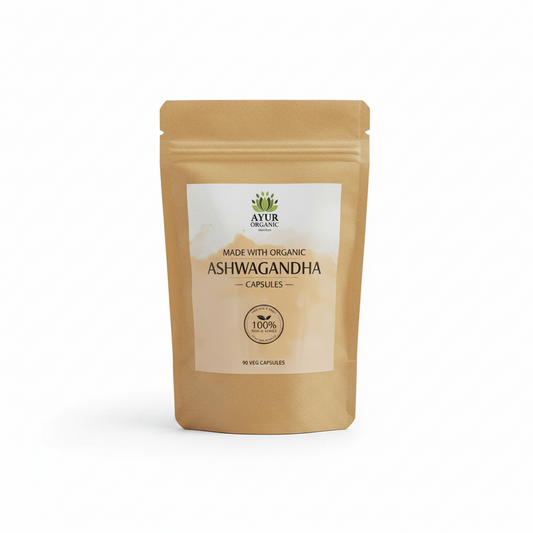 Ashwagandha Capsules Organic 90 – organic adaptogenic capsules for stress relief and vitality
