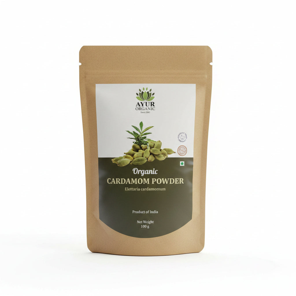 Cardamom Powder Organic 100gm – aromatic organic spice powder for flavour and digestion

