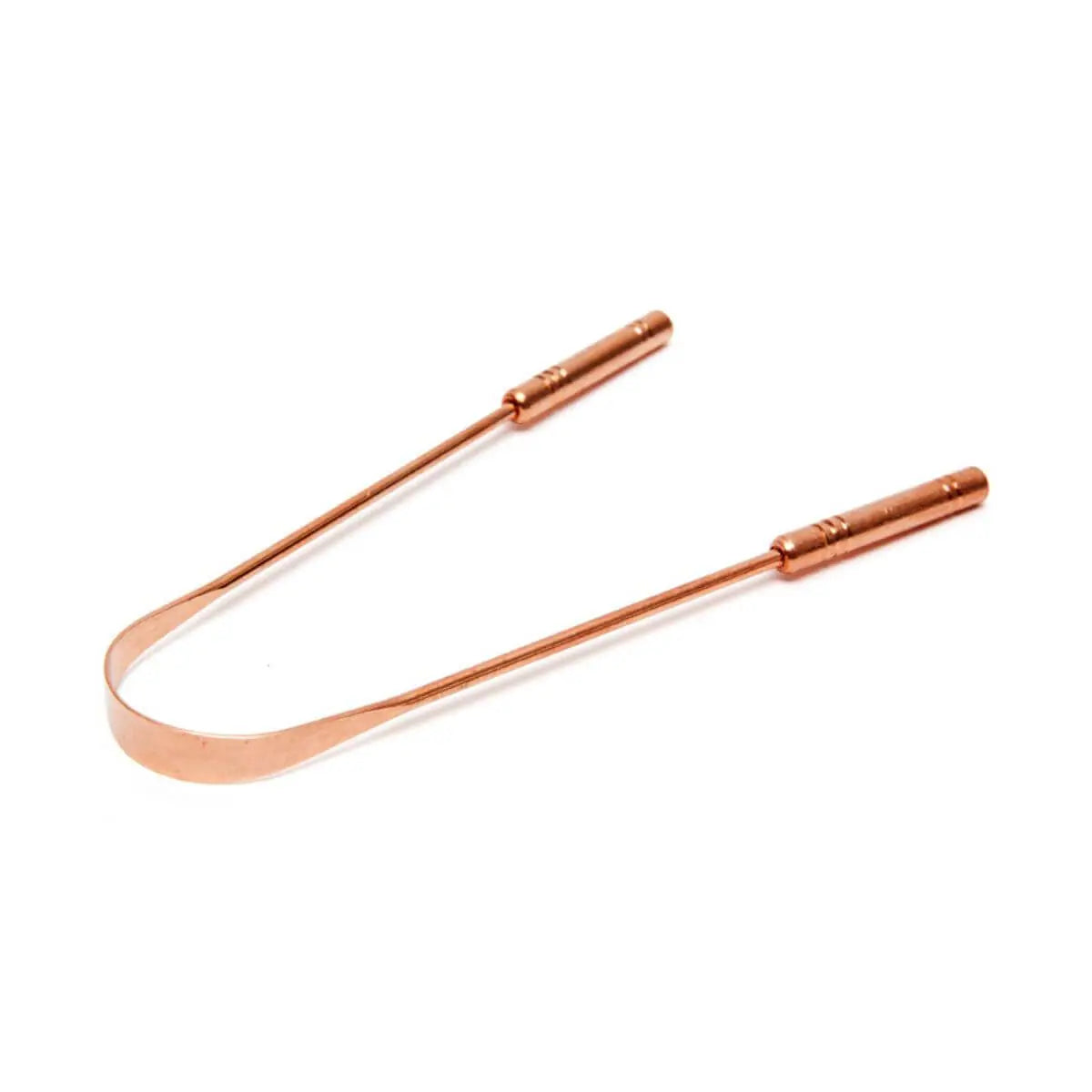 Ergonomic copper tongue cleaner for effective oral detox and fresh breath