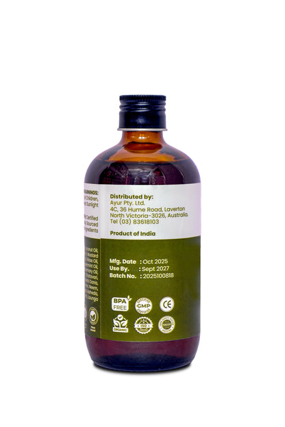 Head Massage Oil 250ml Glass Bottle
