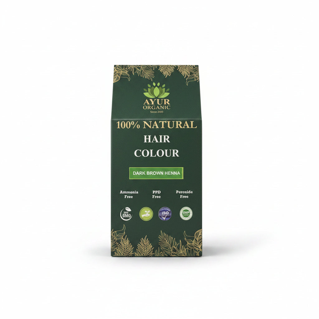 Natural Henna Hair Colour | Dark Brown