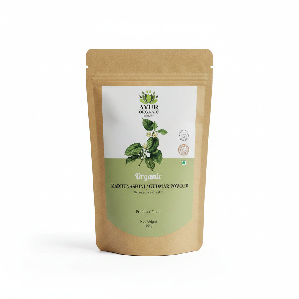 Madhunashini Gudmar Organic Powder – organic Ayurvedic herb for sugar metabolism support
