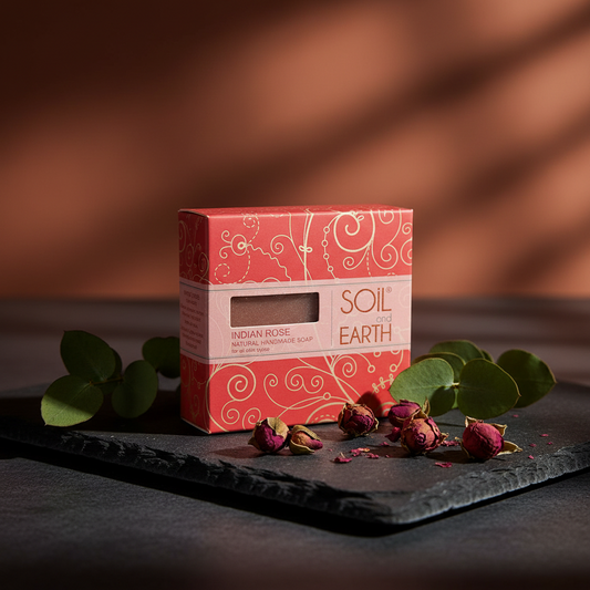 Indian Rose Soap – natural handmade soap with soothing rose aroma

