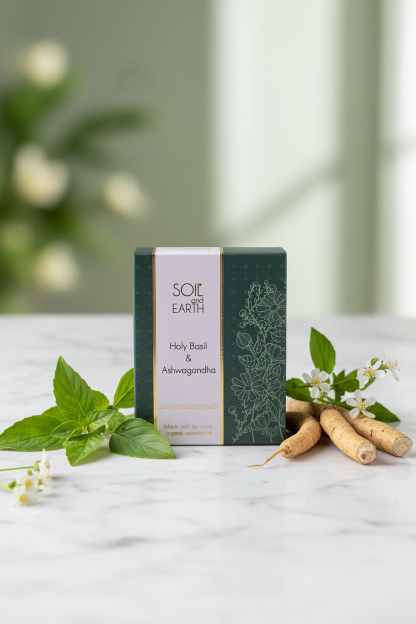 Holy Basil Ashwagandha – calming Ayurvedic herbal blend for stress relief and immunity