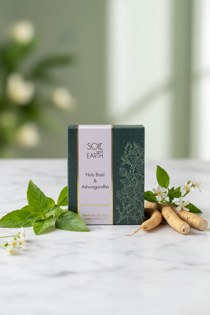 Holy Basil Ashwagandha – calming Ayurvedic herbal blend for stress relief and immunity