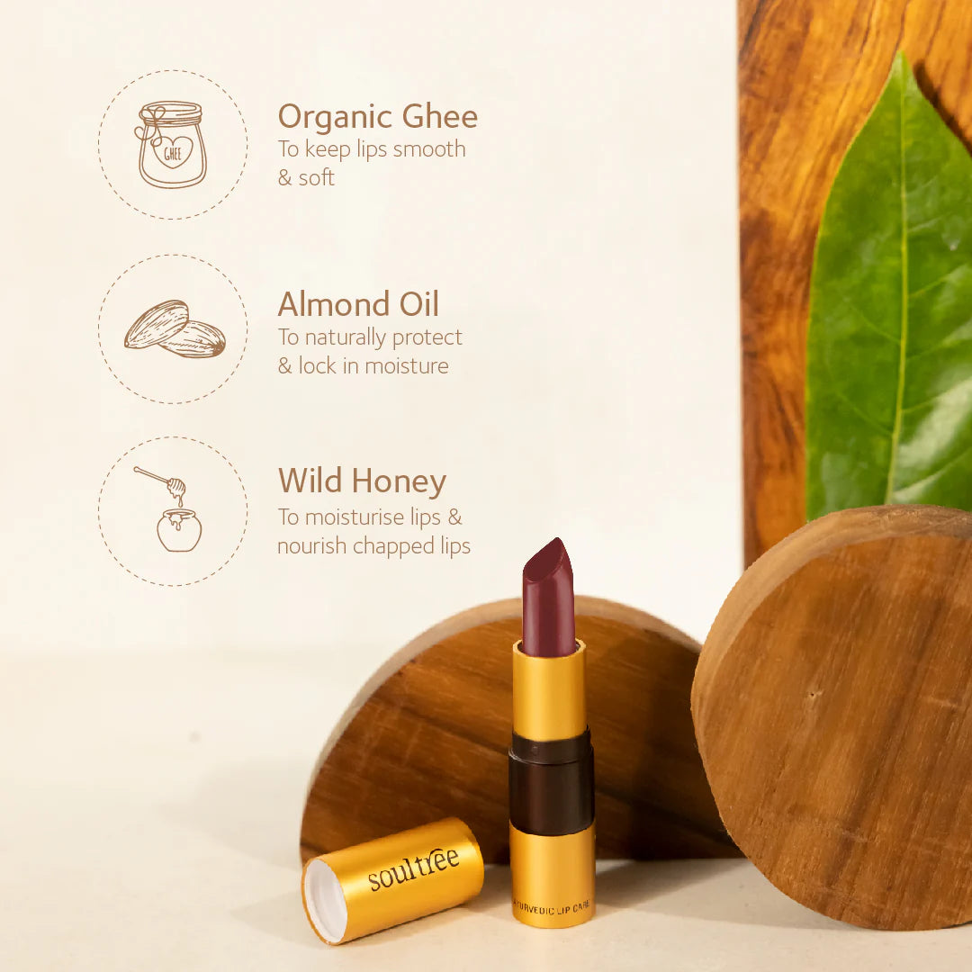 Soultree Lipstick - Iced Plum