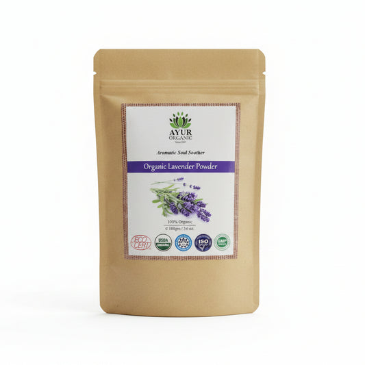 Lavender Powder Organic 100gm – aromatic herbal powder for skincare and relaxation