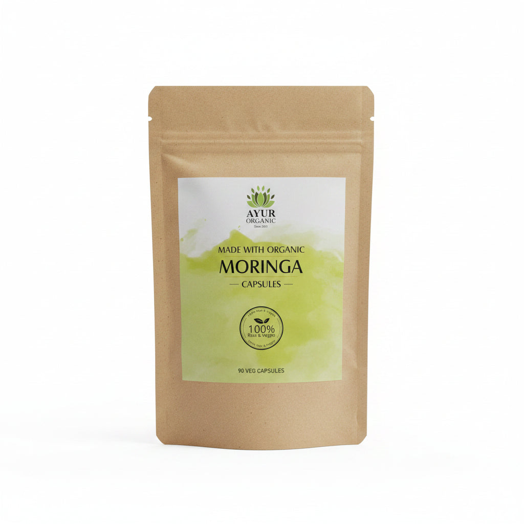 Moringa Powder in Veg Capsules Organic – organic nutrient‑rich supplement for energy