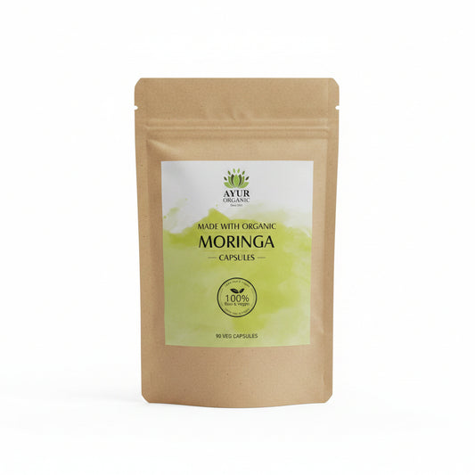 Moringa Powder in Veg Capsules Organic – organic nutrient‑rich supplement for energy