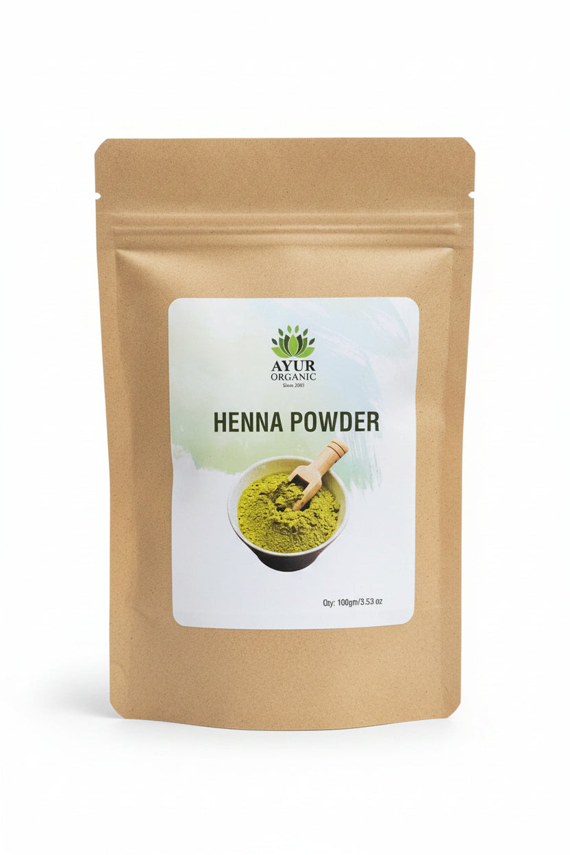 Organic Henna Powder Natural Hair Colour Nourishment Ayur Organic organic-henna-powder-natural-hair-colour-nourishment-ayur-organic