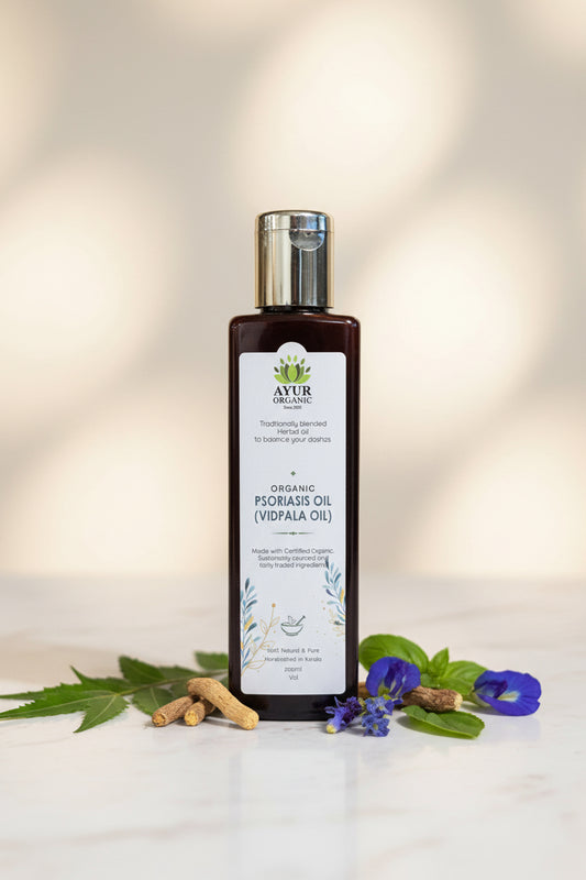 Psoriasis Oil 200ml – soothing Ayurvedic oil for dry, irritated and flaky skin
