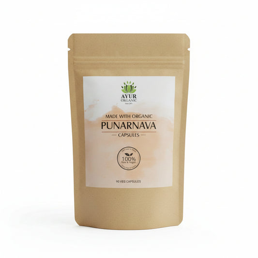 Punarnava Powder Capsules Organic – organic Ayurvedic supplement for kidney and fluid balance
