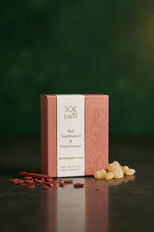 Red Sandalwood Frankincense – aromatic resin blend for grounding and purification