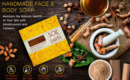 Sandalwood Turmeric – natural herbal blend for skincare and complexion enhancement