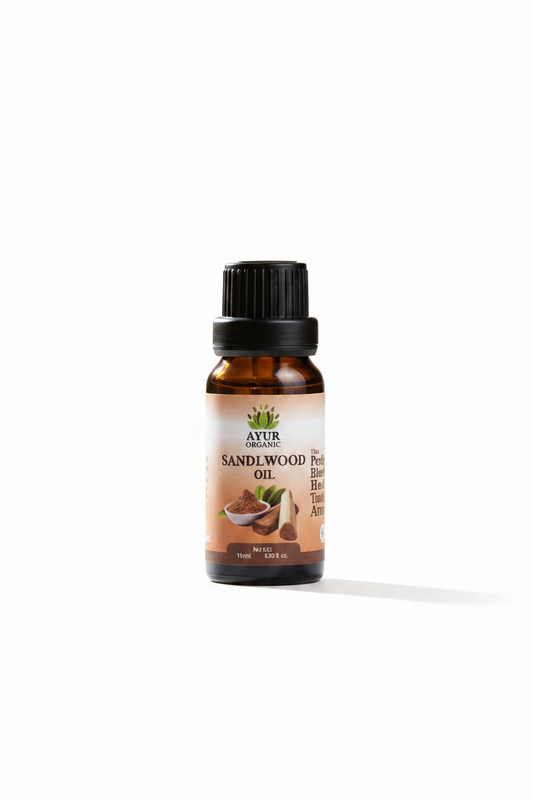 Pure Indian Sandalwood Oil 15ml – premium aromatic oil for meditation and skincare