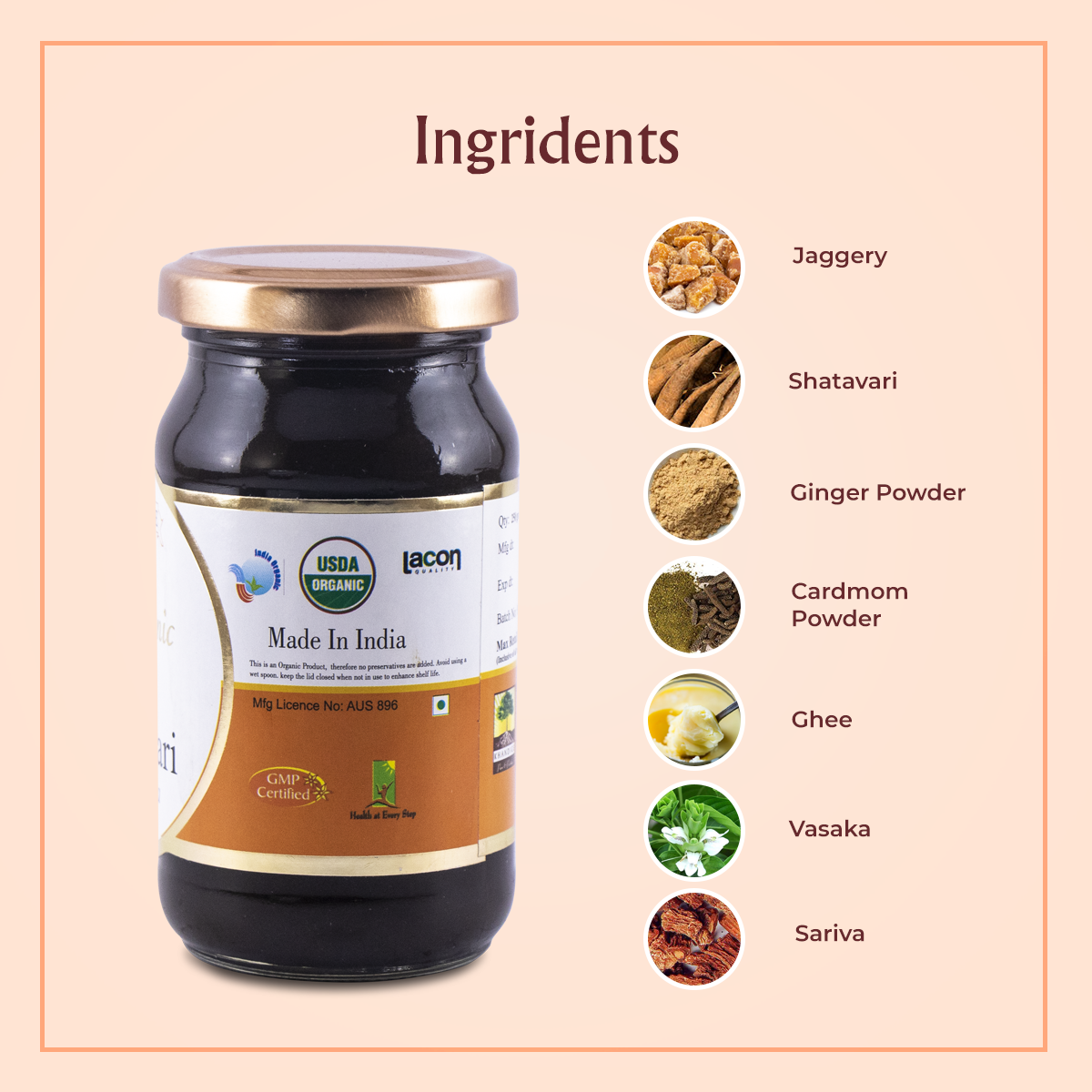Shatavari Jam Organic  250 gms