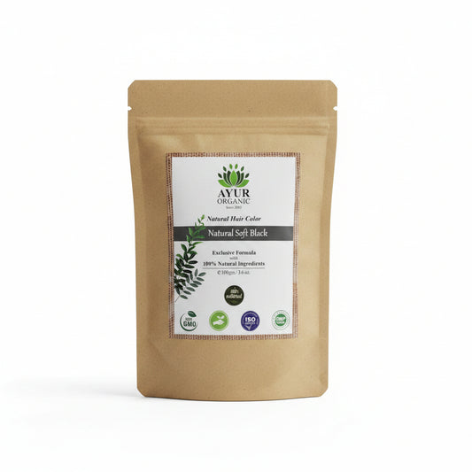 Henna Hair Colour Soft Black Organic – natural herbal dye for soft black hair