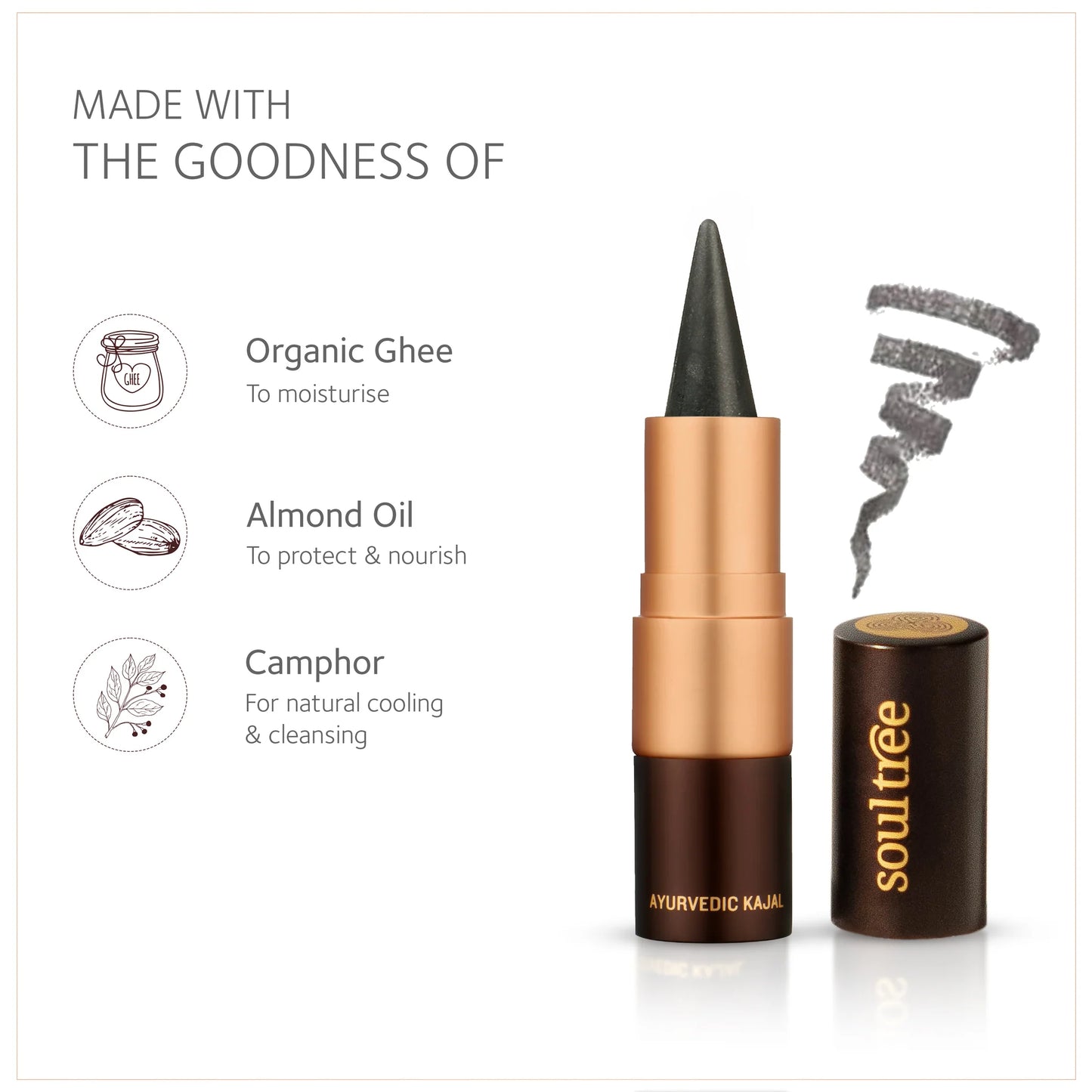 Ayurvedic Kajal | Grey Glow