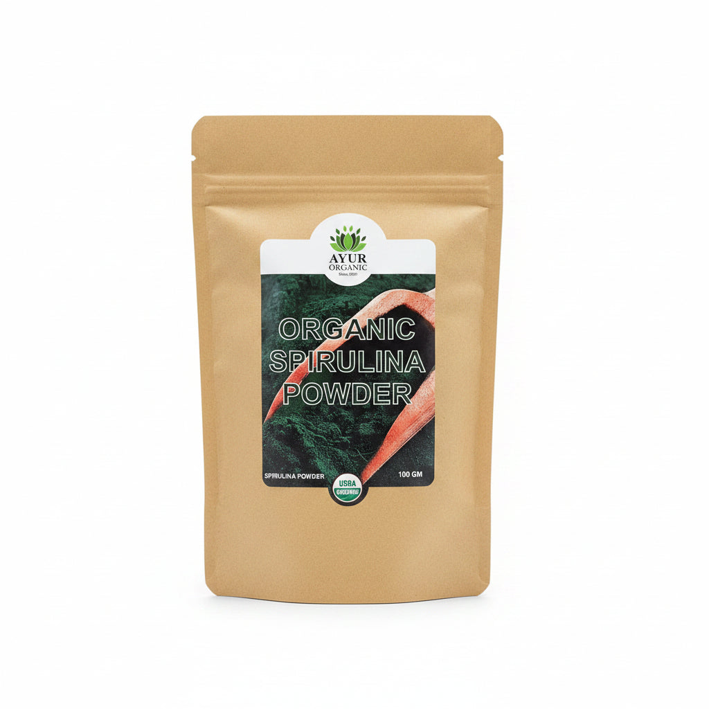 Spirulina Powder Organic 100gm – nutrient‑dense organic superfood powder for energy