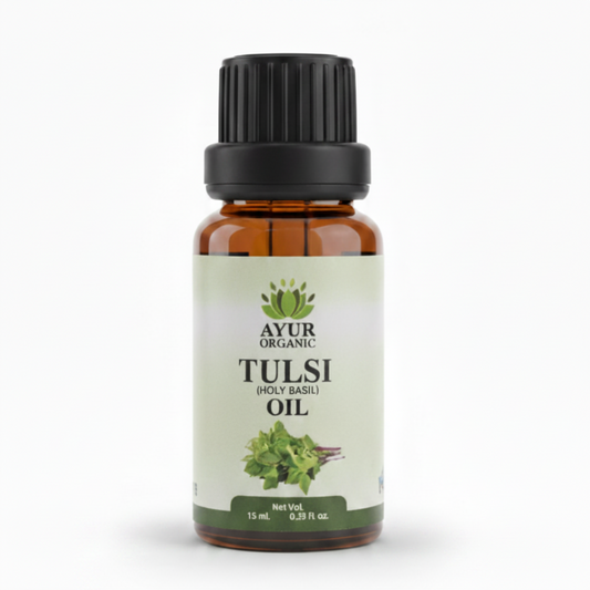Tulsi Essential Oil Organic – purifying essential oil for clarity and immunity
