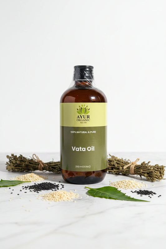 Vata Massage Oil Organic 200ml – warming Ayurvedic oil for grounding and relaxation