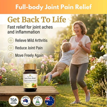 Joint Pain Relief -Organic Turmeric, Black Pepper, Ginger, Vitamin C