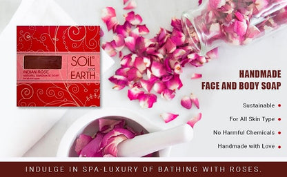 Indian Rose Soap – natural handmade soap with soothing rose aroma