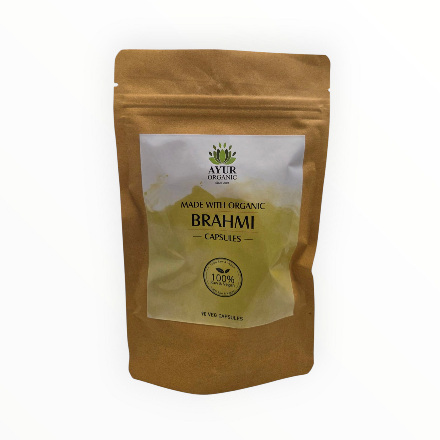 Pure Organic Brahmi Capsules | 90 Capsules